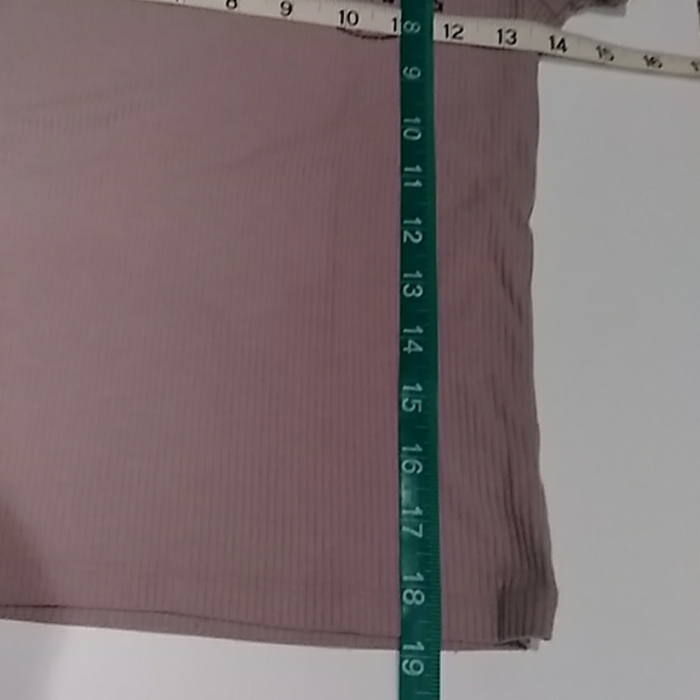 2/$18 VS PINK ribbed tee. Rosy beige. Xs - Picture 2 of 3